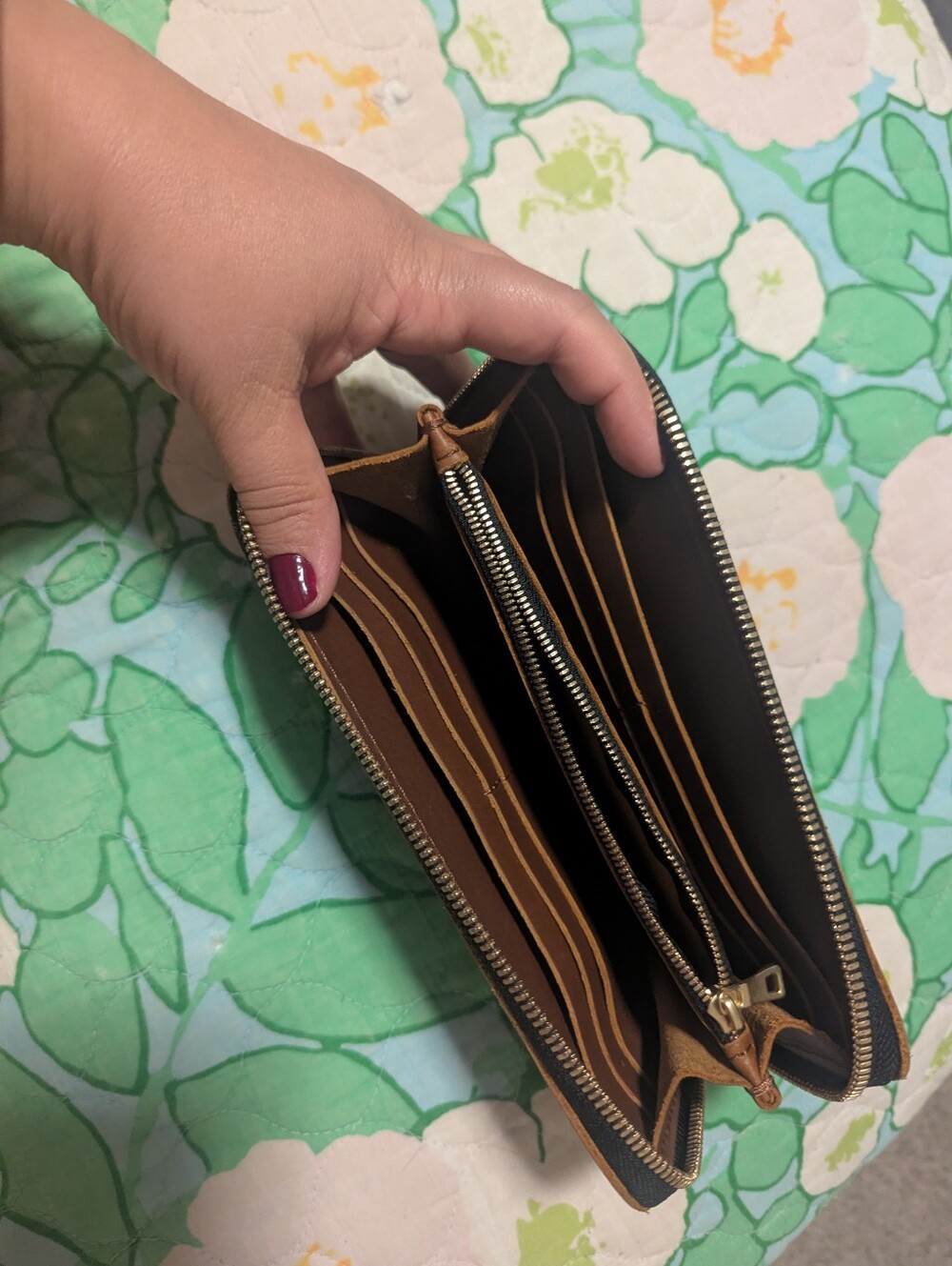 Portland Leather Goods Zip Wallet